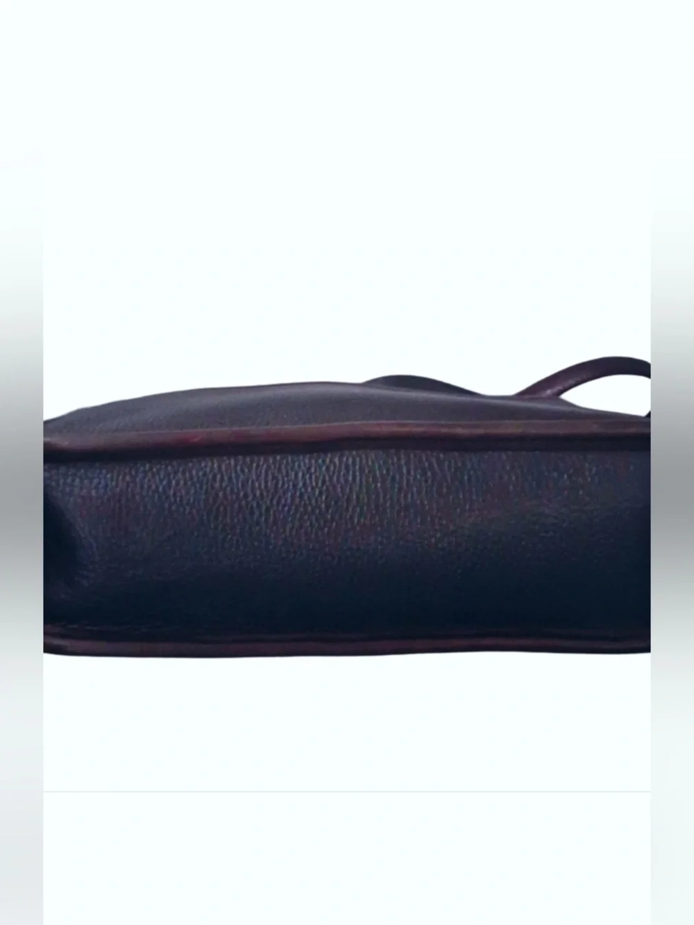 Brighton Vintage Black & Brown Croc Leather Shoulder Bag